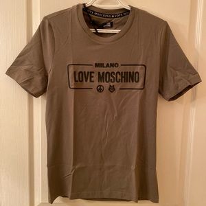 Love Moschino Cotton Rubberised Logo T-Shirt (unisex)